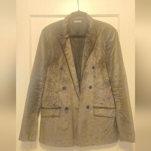 Armani Exchange Velvet Blazer in Grey Sz Medium